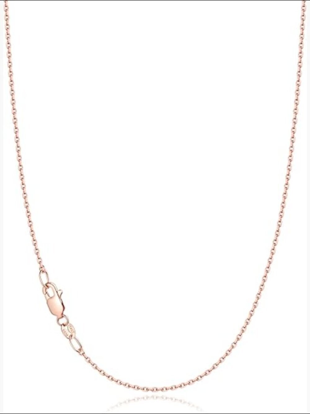 18k Gold Plated 925 Sterling Silver Chain Necklace Thin Dainty Sturdy